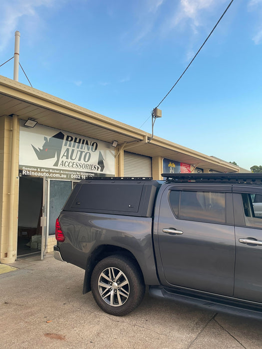 Heavy duty aluminium ute canopy on 4WD