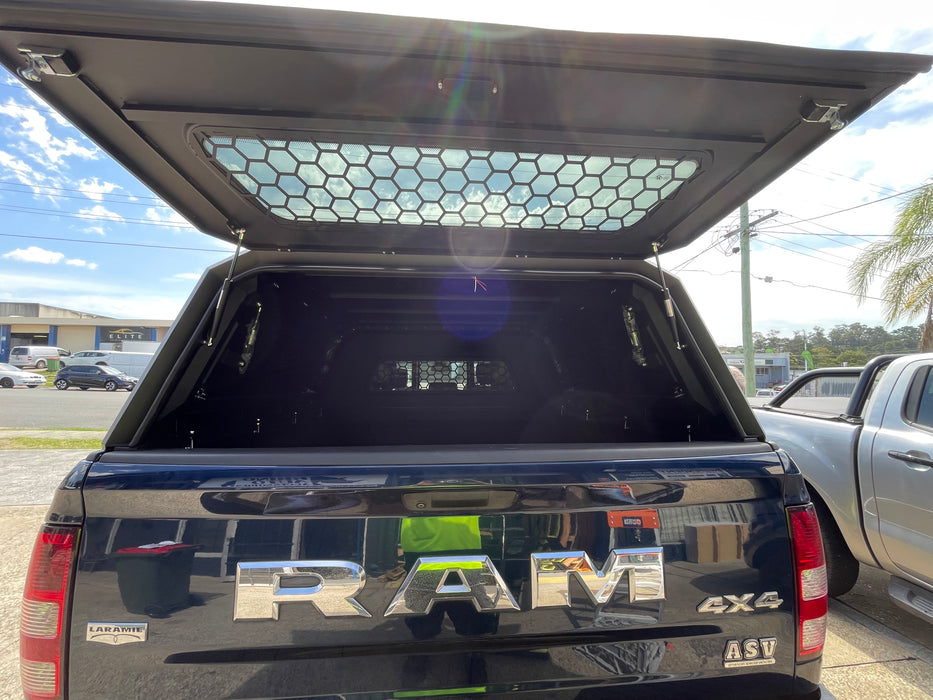 DODGE Ram Aluminium Canopy side window opened