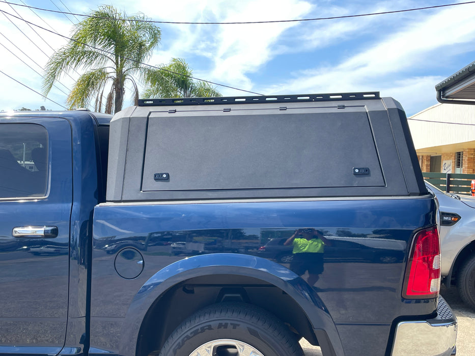 Durable aluminium canopy fitted on Dodge Ram 1500 SWB