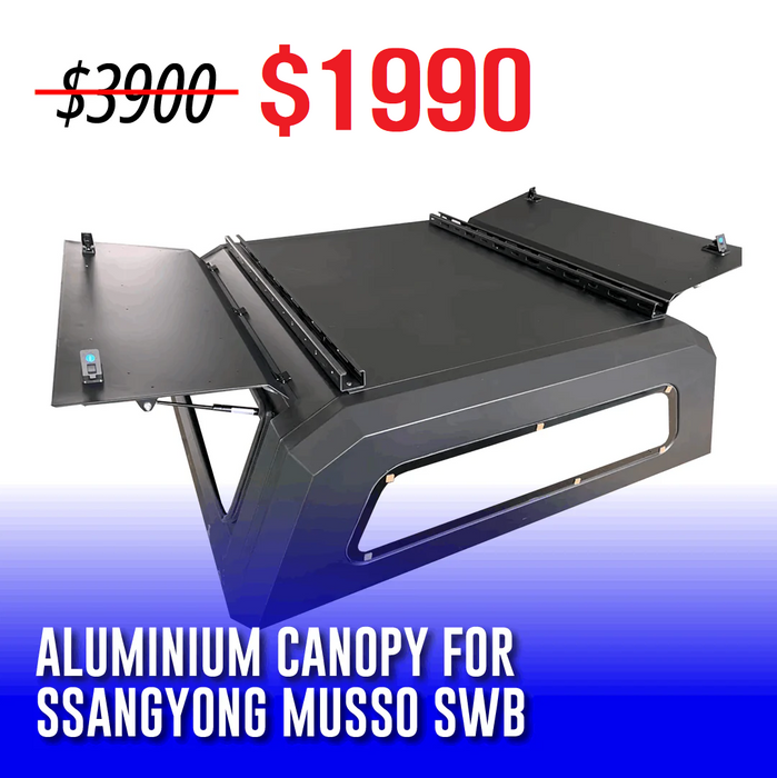 Ssangyong Musso SWB Aluminium Canopy | Heavy Duty Ute Canopies