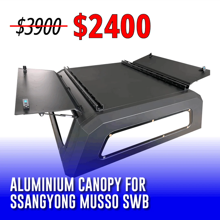 Ssangyong Musso SWB Aluminium Canopy | Heavy Duty Ute Canopies