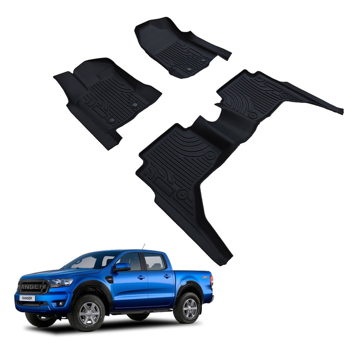 FORD Ranger 3D Floor Mat | Dual Cab 2012-2021