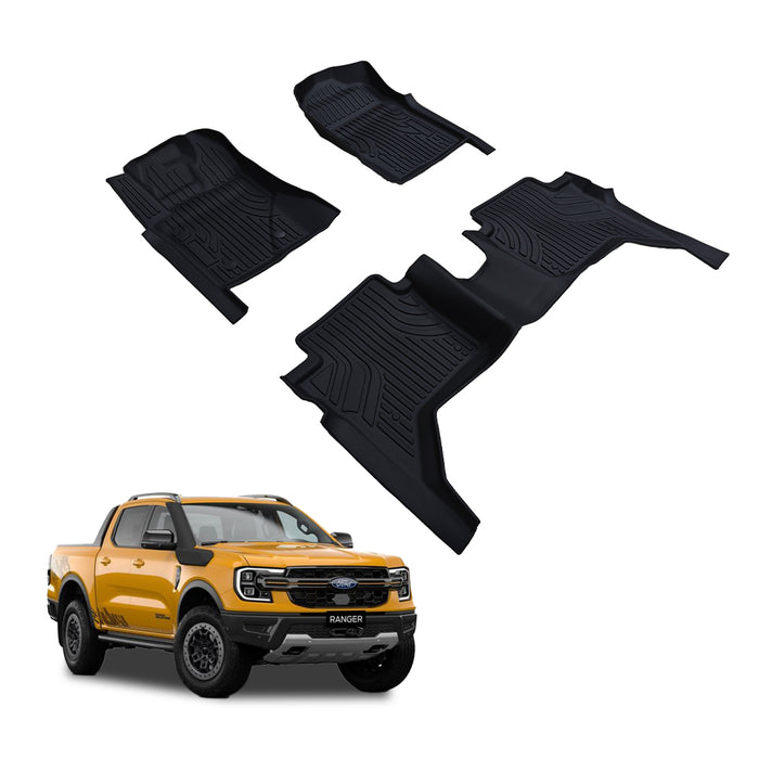 FORD Ranger 3D Floor Mat | Dual Cab New Gen 2022+ | All range include Raptor