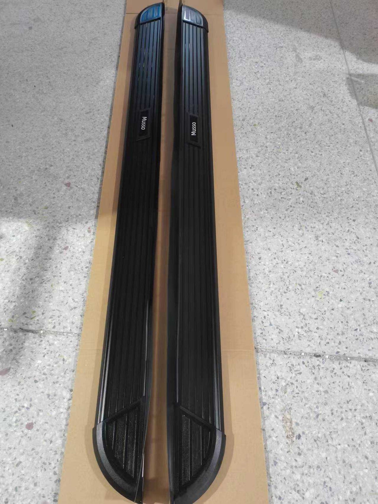 Black Side Steps for Rexton (Set) | Three-Layer Thick Aluminum Alloy ...