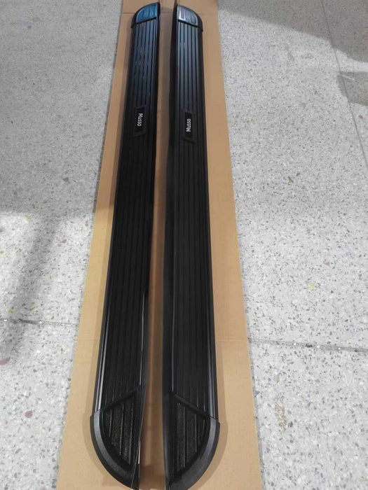 Black Side Steps for Rexton (Set) | Three-Layer Thick Aluminum Alloy