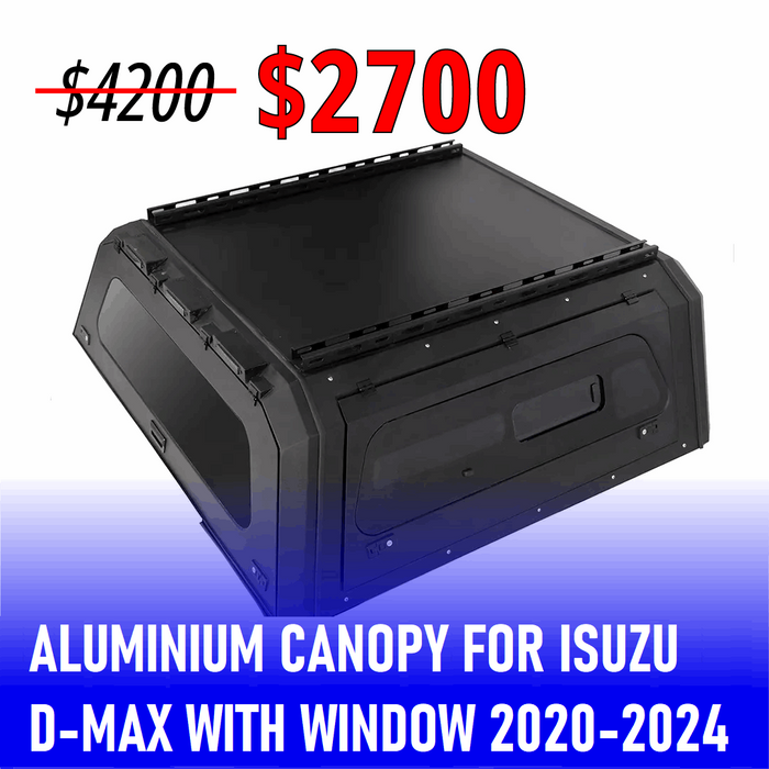 ISUZU D-MAX 2020-2024 Aluminium Canopy with Window Side Door | Heavy Duty Ute Canopies | (Copy)