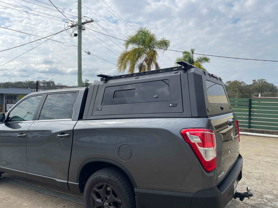 Ssangyong Musso SWB Aluminium Canopy With Window Side Door | Heavy Duty Ute Canopies