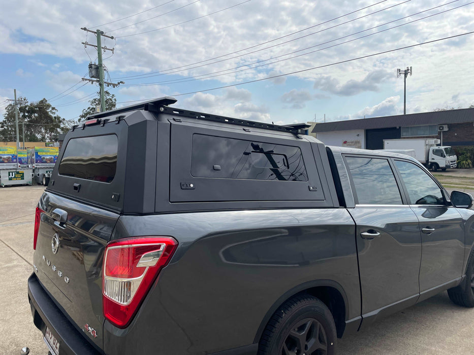 Ssangyong Musso SWB Aluminium Canopy With Window Side Door | Heavy Duty Ute Canopies