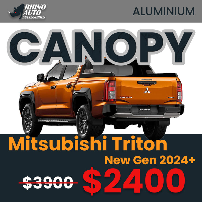 Mitsubishi Triton New Gen 2024+ Aluminium Canopy | Heavy Duty Ute Canopies